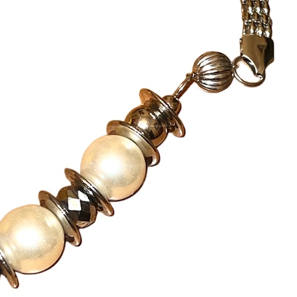 LAST🔥HP🔥Mother of Pearl Vintage Style Metal Chain Belt - Picture 5 of 13